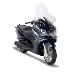 GIVI WINDSCREEN TRANSPARENT - PIAGGIO X10 125/350/500 12-14