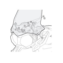 GIVI SPECIFIC FITTING KIT FOR 6401DT  [ONC01] #