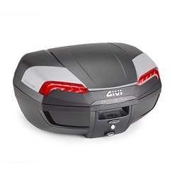 GIVI MONOLOCK RIVIERA 2 TOPCASE 46L BLACK/RED - INCLUDES UNIVERSAL PLATE