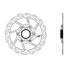 FERODO DISC ROTOR TZ-23 CENTER LOCK 160mm (1.8mm) # [ONC01]
