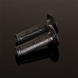 RENTHAL GRIPS DUAL COMPOUND ULTRA TACKY TAPERED HALF WAFFLE BLK Q70 (G198)
