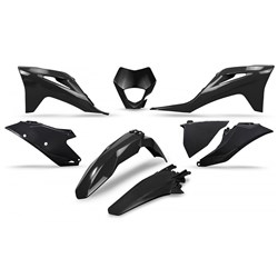 UFO GAS GAS PLASTICS KIT WITH H/LIGHT SHROUD EC/EC-F 21-23  BLK (WILL BECOME GGKIT703FE001) #