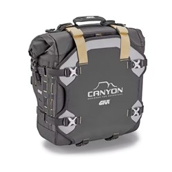 GIVI GRT CANYON SOFT CONTOURED PANNIER BAG 25LT (SINGLE) (FOR USE WITH CONTOURED CAM SIDE FRAME) (SOLD WITHOUT LOCK)
