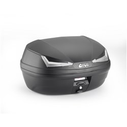 GIVI MONOLOCK TOPCASE 45L TECH BLACK/CLEAR - INCLUDES UNIVERSAL PLATE
