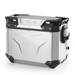 GIVI TREKKER OUTBACK EVO SMART 44L ALLOY SILVER PANNIER RIGHT (SINGLE) CAM (SOLD WITHOUT LOCK) (OBKEV44AR)