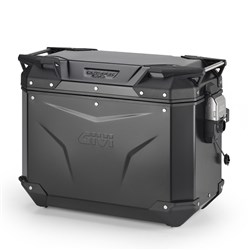 GIVI TREKKER OUTBACK EVO SMART 44L ALLOY BLACK PANNIER LEFT (SINGLE) CAM (SOLD WITHOUT LOCK) (OBKEV44BL)