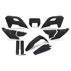 UFO HUSQVARNA FULL PLASTICS KIT WITH H/LIGHT TE/FE150/250/300/350/450/501 24-25 BLK