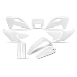 UFO HUSQVARNA PLASTICS KIT WITH H/LIGHT TE/FE150/250/300/350/450/501 24-25 WHT
