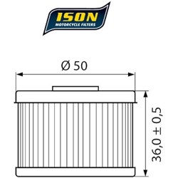 ISON 112 (HF112) ELEMENT OIL FILTER