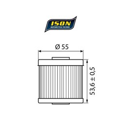 ISON 123 (HF123) ELEMENT OIL FILTER