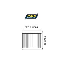 ISON 139 (HF139) ELEMENT OIL FILTER