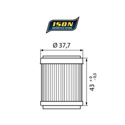 ISON 143 (HF143) ELEMENT OIL FILTER