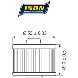 ISON 145 (HF145) ELEMENT OIL FILTER