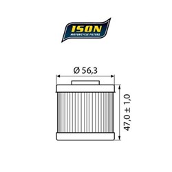 ISON 151 (HF151) ELEMENT OIL FILTER