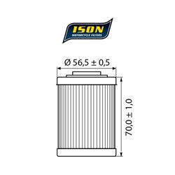 ISON 152 (HF152) ELEMENT OIL FILTER