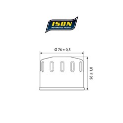 ISON 160 (HF160) CANISTER OIL FILTER