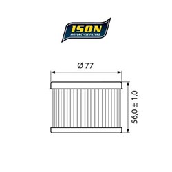 ISON 401 (HF401) ELEMENT OIL FILTER