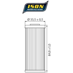 ISON 652 (HF652) ELEMENT OIL FILTER  [ONC01] #