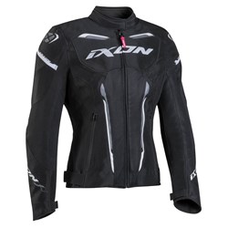 IXON STRIKER AIR WP LADY JKT BLK/WHT (2XL) # [ONC01]