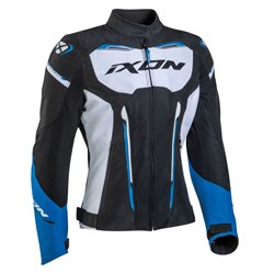 IXON STRIKER AIR WP LADY JKT BLK/WHT/BLU (MD) # [ONC01]