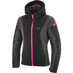 IXON BURNING LADIES JKT ANT/BLK/PNK (MD)