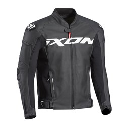 IXON SPARROW LEATHER JKT BLK WT (3XL) [ONC01]