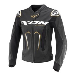 IXON VORTEX 3 LADIES JKT BLK/WHT/GLD (LG)