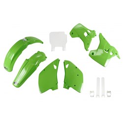 /UFO KAWASAKI FULL PLASTICS KIT KX125/250 92 (OEM) (WAS KAKIT195E999)