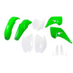 UFO KAWASAKI FULL PLASTICS KIT KX125/250 03-21 (OEM) (WAS KAKIT202E999) (WAS KAKIT201E999)