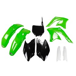 UFO KAWASAKI PLASTICS KIT KX250F 08 (OEM) (WAS KAKIT210E999)
