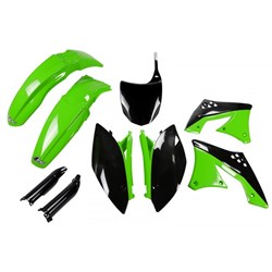 UFO KAWASAKI PLASTICS KIT KX250F 10-11 (OEM) (USE KAKIT215FE999) #