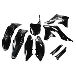 UFO KAWASAKI FULL PLASTICS KIT KX250F 13-16 BLK (WAS KAKIT219E001)