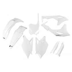 /UFO KAWASAKI FULL PLASTICS KIT KX250F 17 WHT (WAS KAKIT224E047)