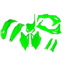 UFO KAWASAKI FULL PLASTICS KIT KX250F 17 FLU GRN (WAS KAKIT224AFLU)