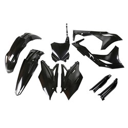 UFO KAWASAKI FULL PLASTICS KIT KX250F 18-19 BLK (WAS KAKIT225E001)