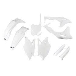 /UFO KAWASAKI FULL PLASTICS KIT KX250F 18-19 WHT (WAS KAKIT225E047)