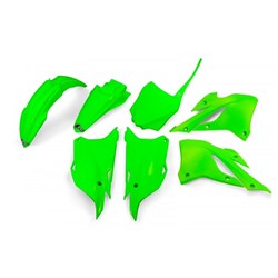 UFO KAWASAKI PLASTIC KIT KX85 22-26 / KX112 22-26 NEON GRN