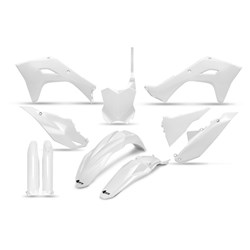 UFO KAWASAKI FULL PLASTICS KIT KX250F 25 / KX450F 24-26 WHT