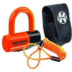 KRYPTONITE EVOLUTION DISC LOCK PREMIUM PACK - ORANGE W/POUCH, REMINDER