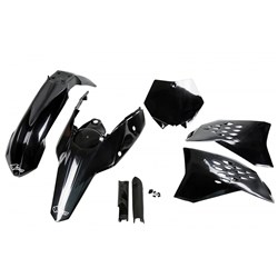 UFO KTM FULL PLASTICS KIT SX/SXF 07-10 BLK (WAS KTKIT506E001)