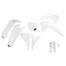 /UFO KTM FULL PLASTICS KIT SX/SXF 13-15/SX250 16 WHT (WAS KTKIT515E047)