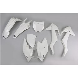 UFO KTM PLASTICS KIT SX/SXF 16-18 WHT NO SX250 16 (WILL BECOME KTKIT517FE00) #