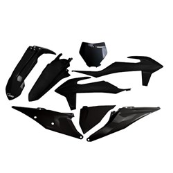 UFO KTM PLASTICS KIT SX/SXF 19-22 BLK (WILL BECOME KTKIT522FE001)