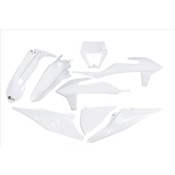UFO KTM PLASTICS KIT WITH H/LIGHT EXC/EXC-F 20-23 WHT (WILL BECOME KTKIT527FE042) #