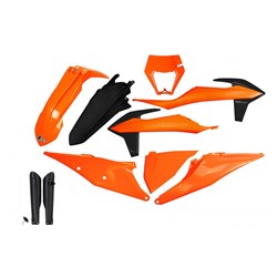 UFO KTM FULL PLASTICS KITS WITH H/LIGHT SHROUD EXC 20-23 OEM (WAS KTKIT527E999)