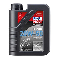 LIQUI MOLY 20W-50 SYNTH H.D. STREET 1L 3816 (6 TO A BOX) [SPC01]