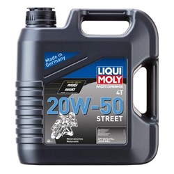 LIQUI MOLY 20W-50 MINERAL STREET 4L 20729 (4 TO A BOX) [SPC01]