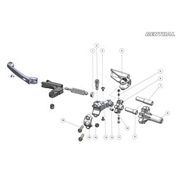 RENTHAL BLACK SHROUD KIT FOR LV111 (LV128BK) #