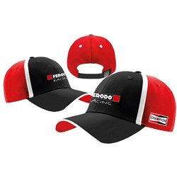 FERODO HAT - SPORT CAP BLK/RED/WHT #