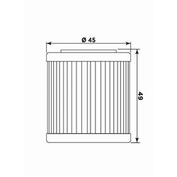 MIW OIL FILTER HU18002 (HF563 / KN563) APRILIA/HUSQVARNA  [ONC01] #